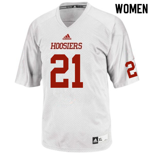 Women #21 Noah Pierre Indiana Hoosiers College Football Jerseys Sale-White